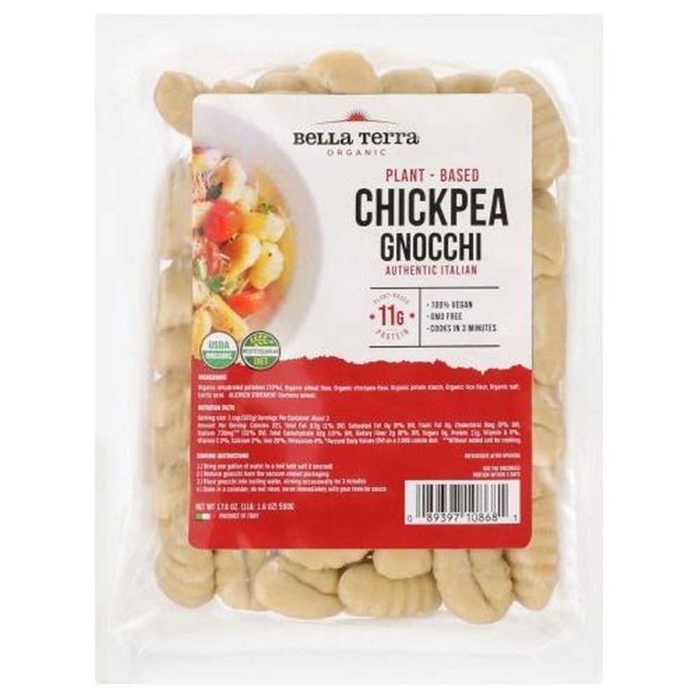 Bella Terra Organic Chickpea Gnocchi, 17.6 Ounce -- 6 per case
