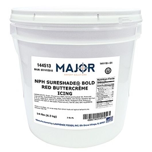 Lawrence NPH Sureshade Red Decocreme Icing, 14 Pound.