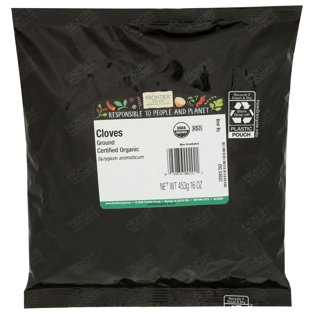 Frontier Organic Ground Cloves, 16 Ounce