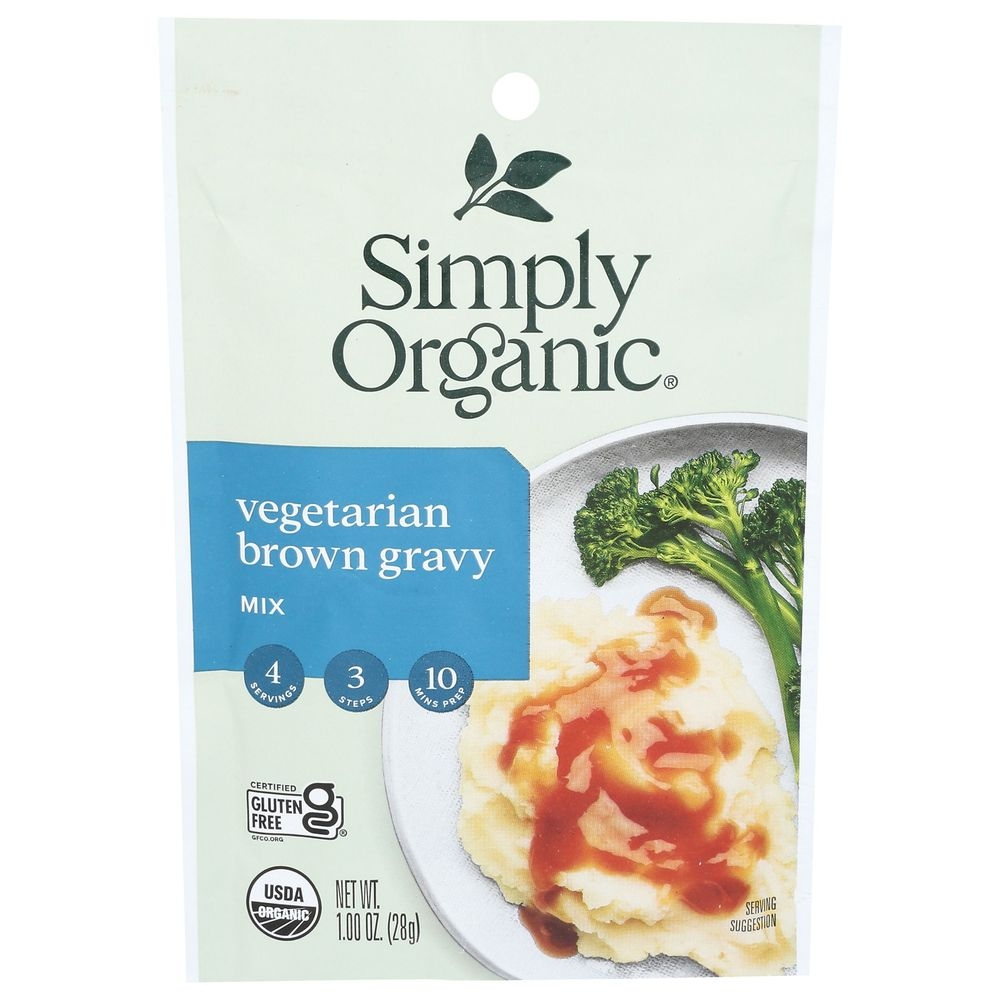 Simply Organic Vegetarian Brown Gravy Mix, 1 Ounce -- 12 per case