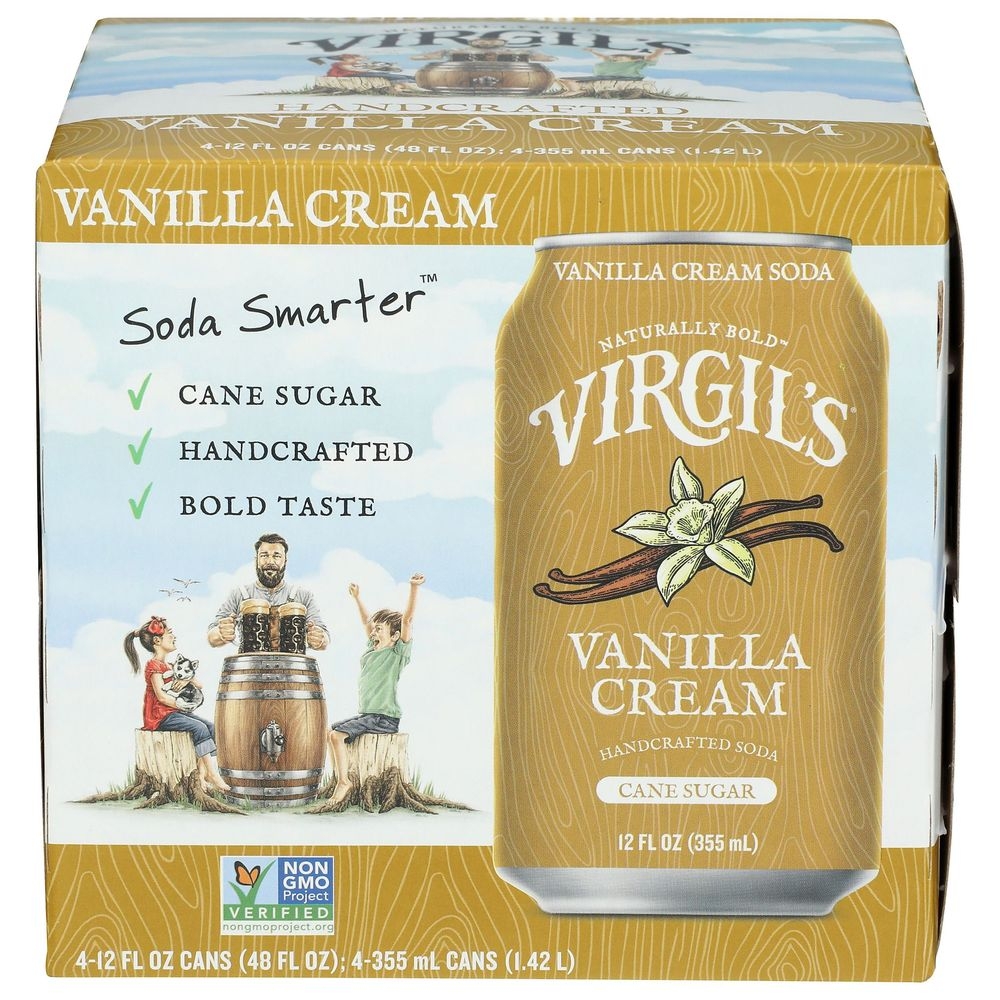 Virgils Vanilla Cream Soda, 12 Fluid Ounce -- 24 per case