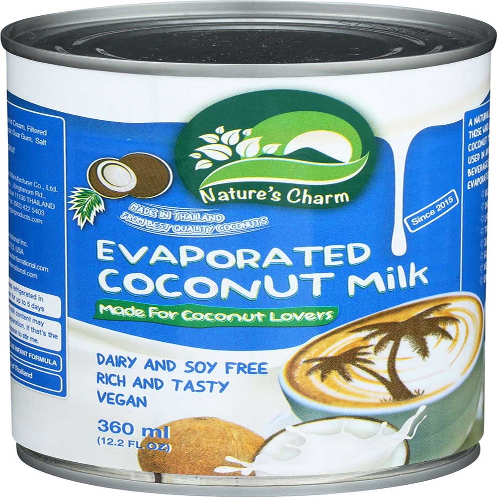 Natures Charm Evaporated Coconut Milk, 12.2 Ounce -- 6 per case