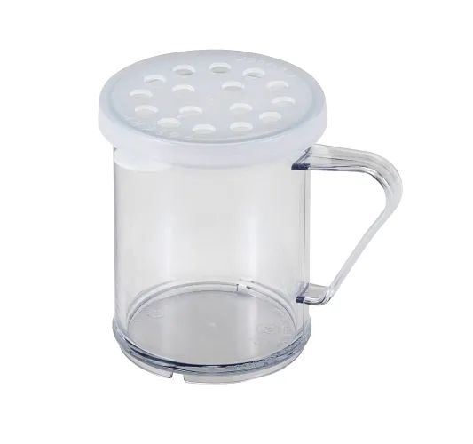 Clear 10 Oz Shaer With Medium Ground Lid -- 12 Per Case