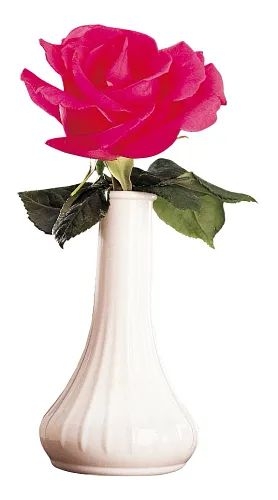 Cambro Plastic Bud Vase, White, 6 inch -- 12 per case.