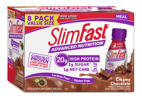 Slimfast Advanced Ready To Drink Creamy Milk Chocolate, 11 Fluid Ounce -- 24 per case.