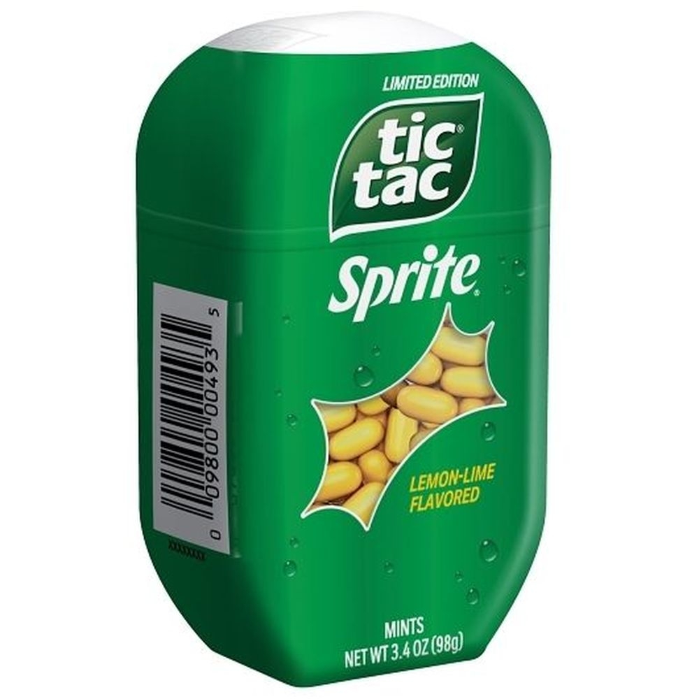 Tic Tac Sprite Artificially Flavored Lemon Lime Mints - Fridge Pack, 3.4 Ounce -- 48 per case