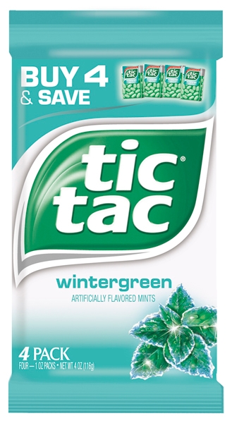 Tic Tac Wintergreen Candy, 4 Ounce -- 24 per case.