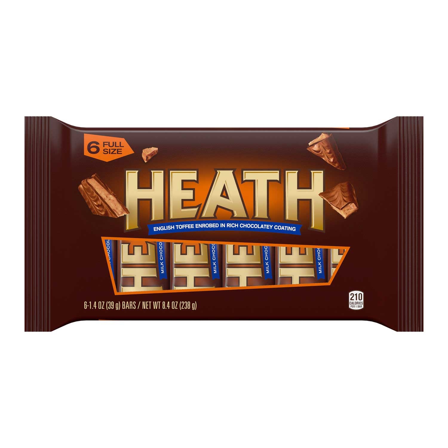 Heath Milk Chocolate English Toffee Standard Bar, 8.4 Ounce -- 12 per case