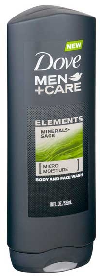 Dove Men Plus Care Minerals Sage Body Wash, 18 Fluid Ounce -- 4 per case.