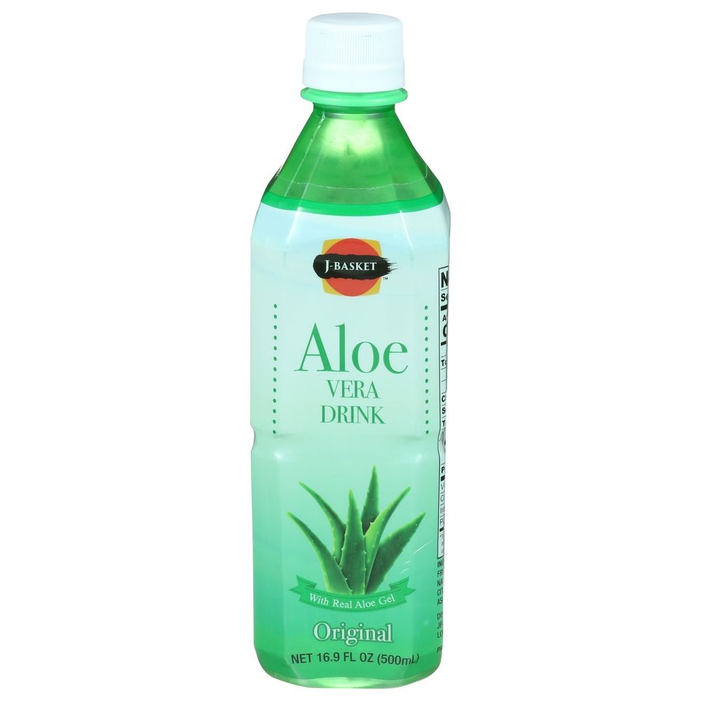 Hapi J-Basket Original Aloe Vera Drink, 16.9 Fluid Ounce -- 20 per case