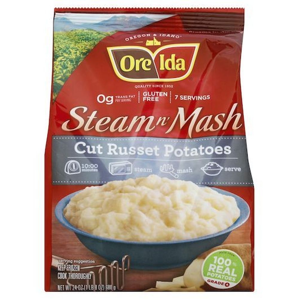 Ore-Ida Steam and Mash Original Cut Russet Potatoes, 1.5 Pound -- 12 per case