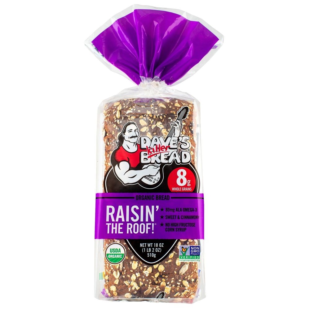 Daves Killer Bread Organic Cinnamon Raisin Bread, 18 Ounce -- 10 per case