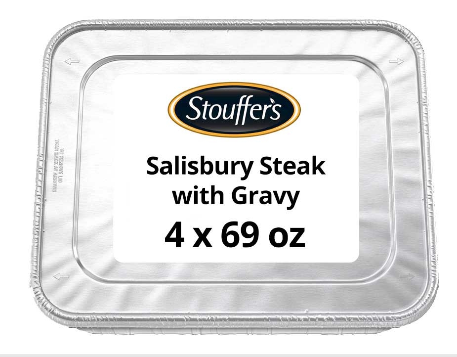 Nestle Stouffers Salisbury Steak with Gravy, 69 Ounce -- 4 per case.