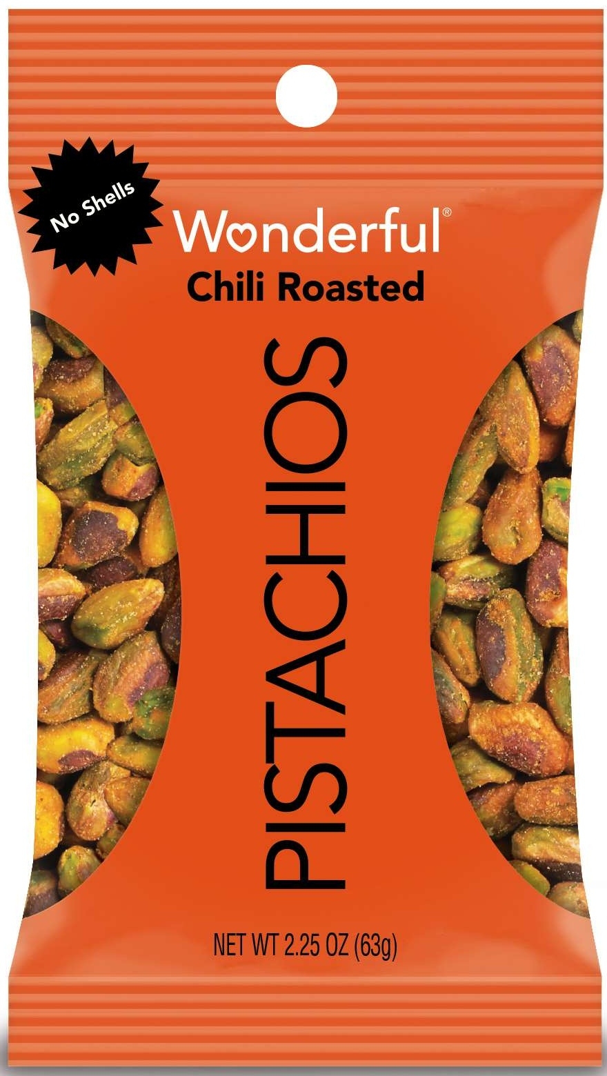Wonderful No Shell Chili Roasted Pistachios, 2.25 Ounce -- 24 per case