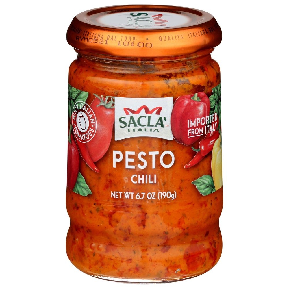 Sacla Pesto Chili Sauce, 6.7 Ounce -- 6 per case