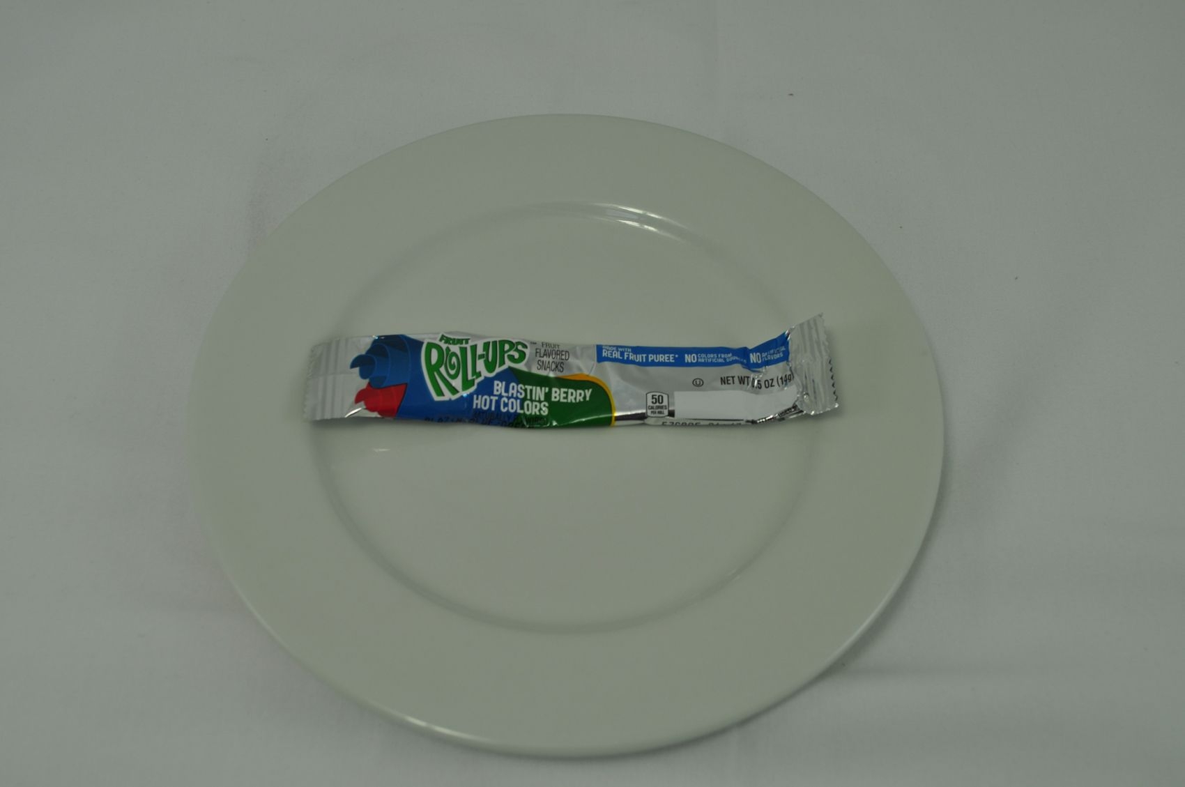 Fruit Roll-Ups Individually Wrapped Reduced Sugar Blastin' Berry Fruit Snacks, 0.5 Ounce -- 96 per case