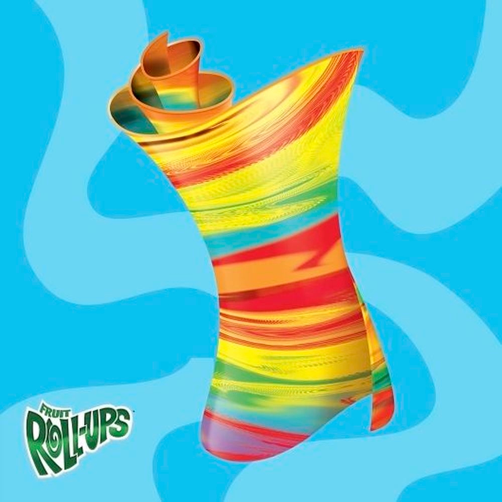 Fruit Roll Ups Tropical Tie Dye Mini Fruit Roll Ups, 0.37 Ounce -- 6 per case