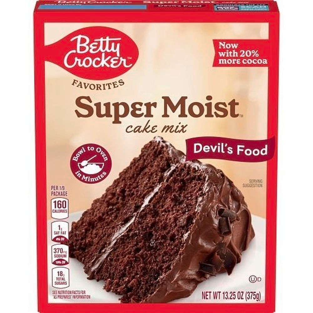 Betty Crocker Devils Food Cake Mix, 13.25 Ounce -- 12 per case