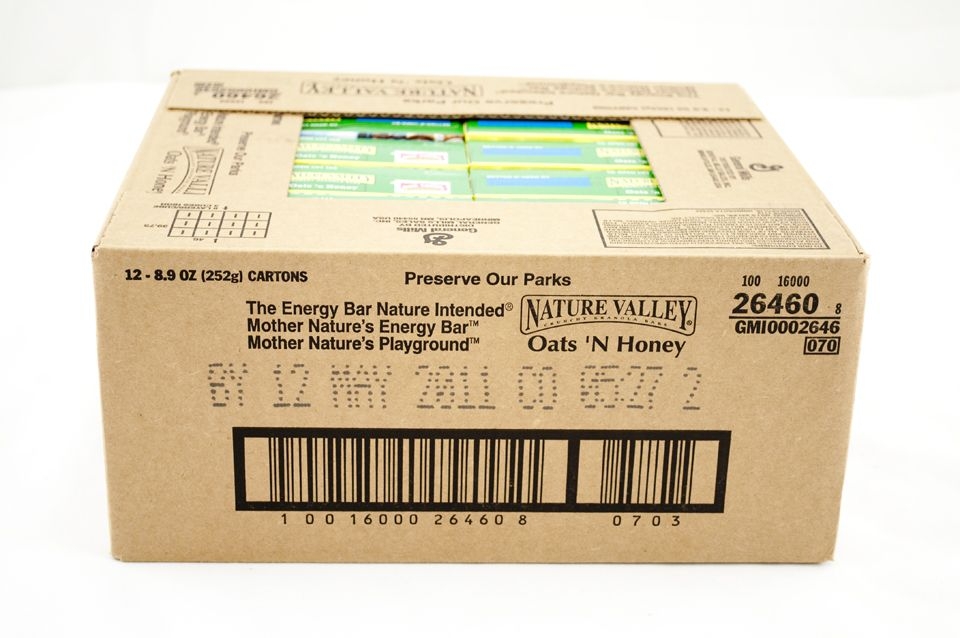 Nature Valley Oats and Honey Granola Bar, 8.9 Ounce -- 12 per case.