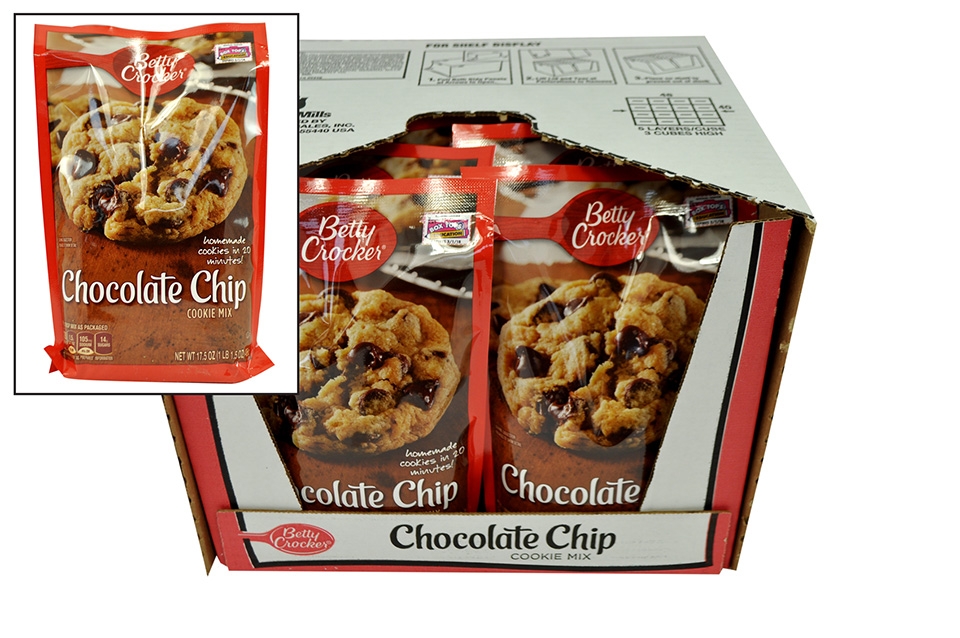 Betty Crocker Chocolate Chip Cookie Mix, 17.5 Ounce -- 12 per case.