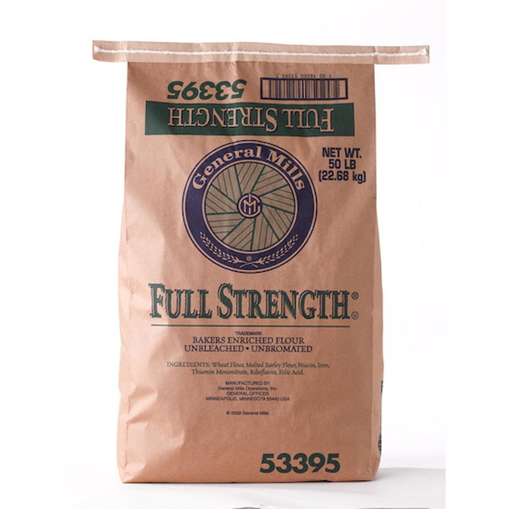 Gold Medal Full Strength Bakers Enriched Unbleached Unbromated Flour, 50 Pound