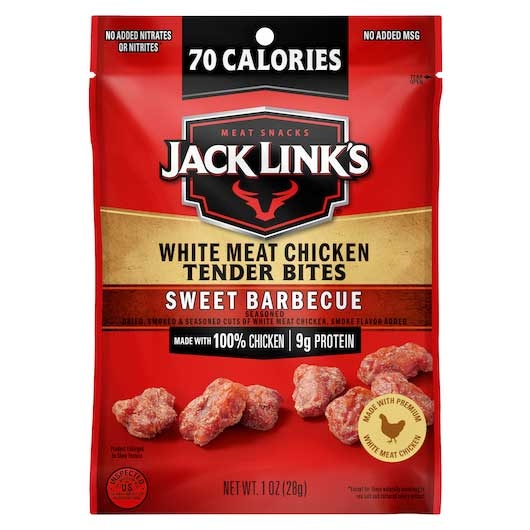 Jack Links Sweet Barbeque Chicken Tender Bites, 1 Ounce -- 48 per case