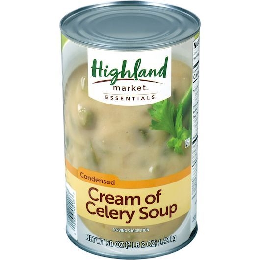 Highland Market Essentials Cream Of Celery Soup, 50 Ounce -- 12 per case