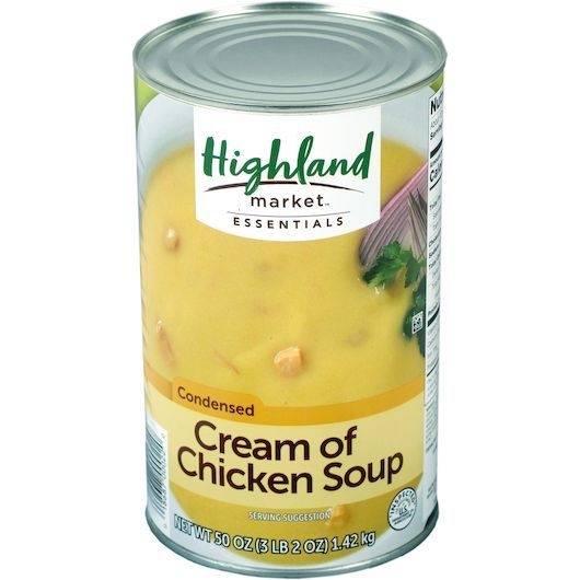 Highland Market Essentials Cream Of Chicken Soup, 50 Ounce -- 12 per case
