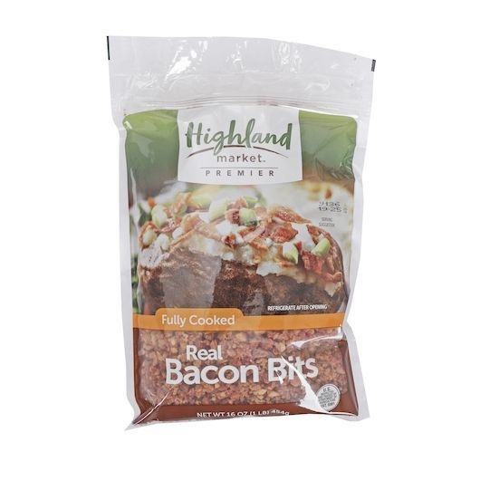 Highland Market Premier Real Bacon Bits, 1 Pound -- 6 per case