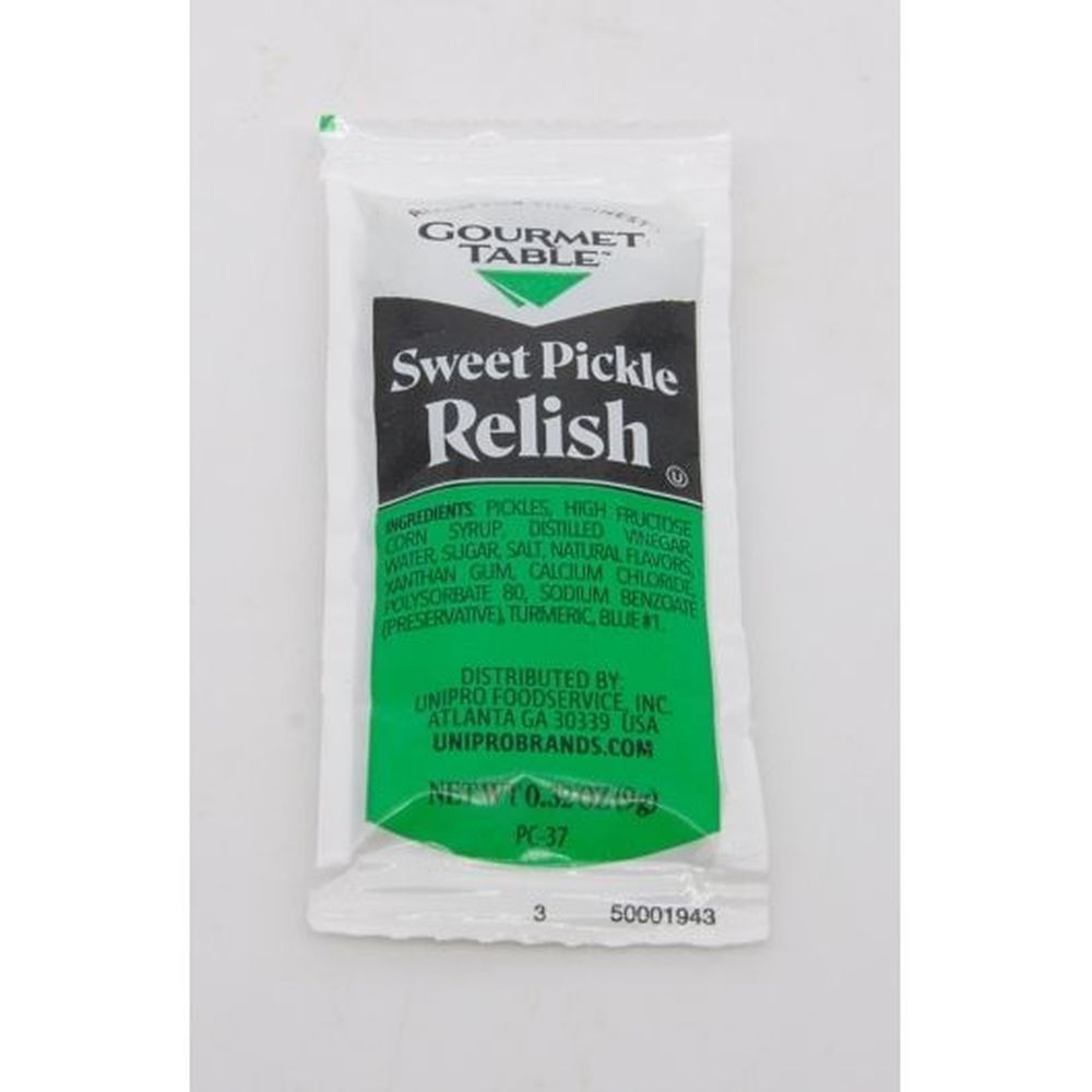 Gourmet Table Sweet Pickle Relish, 9 Gram Packet - 200 per case