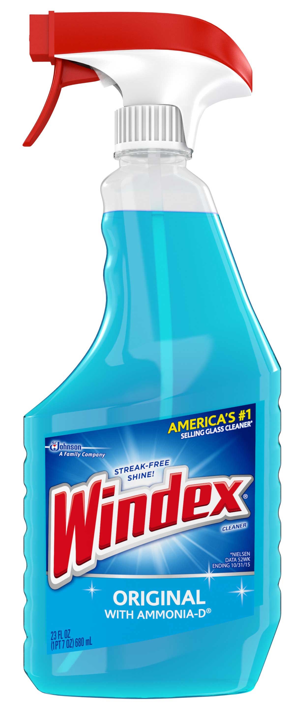 Windex Original Blue Trigger Glass Cleaner, 23 Fluid Ounce -- 8 per case.