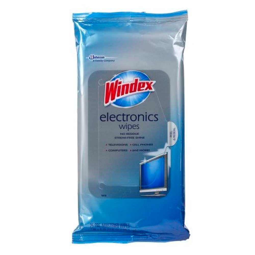 Windex Electronic Wipes, 25 count - 12 per case