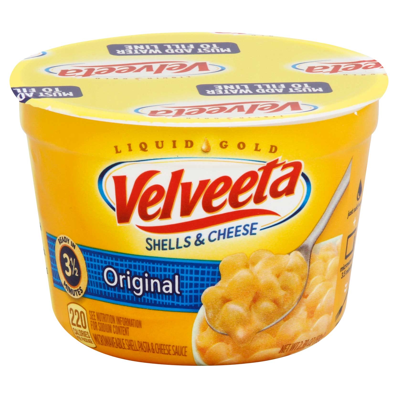 Kraft Original Shells and Cheese - Cup, 2.39 Ounce -- 10 per case.