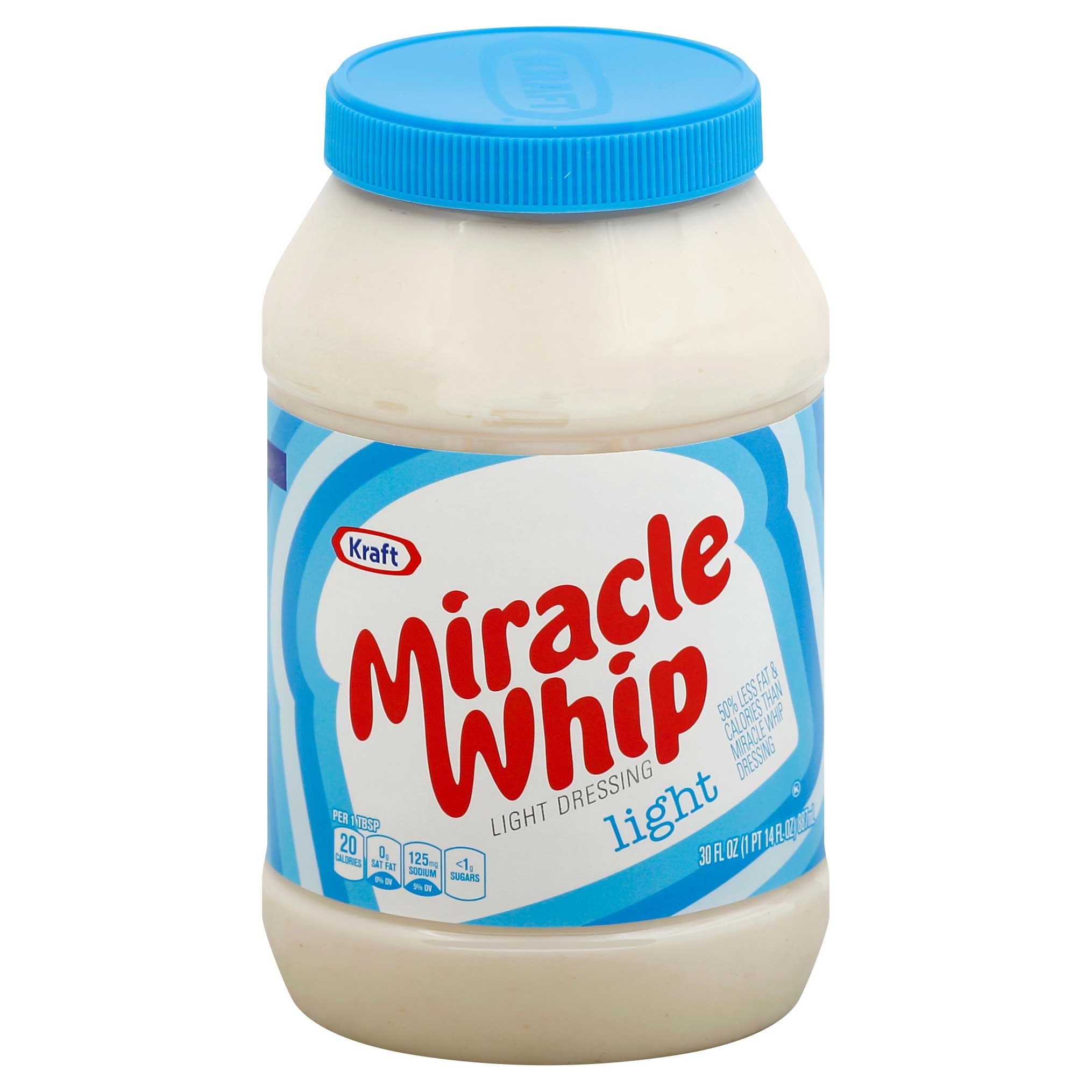 Miracle Whip Light Spoonable Dressing, 30 Ounce -- 12 per case.