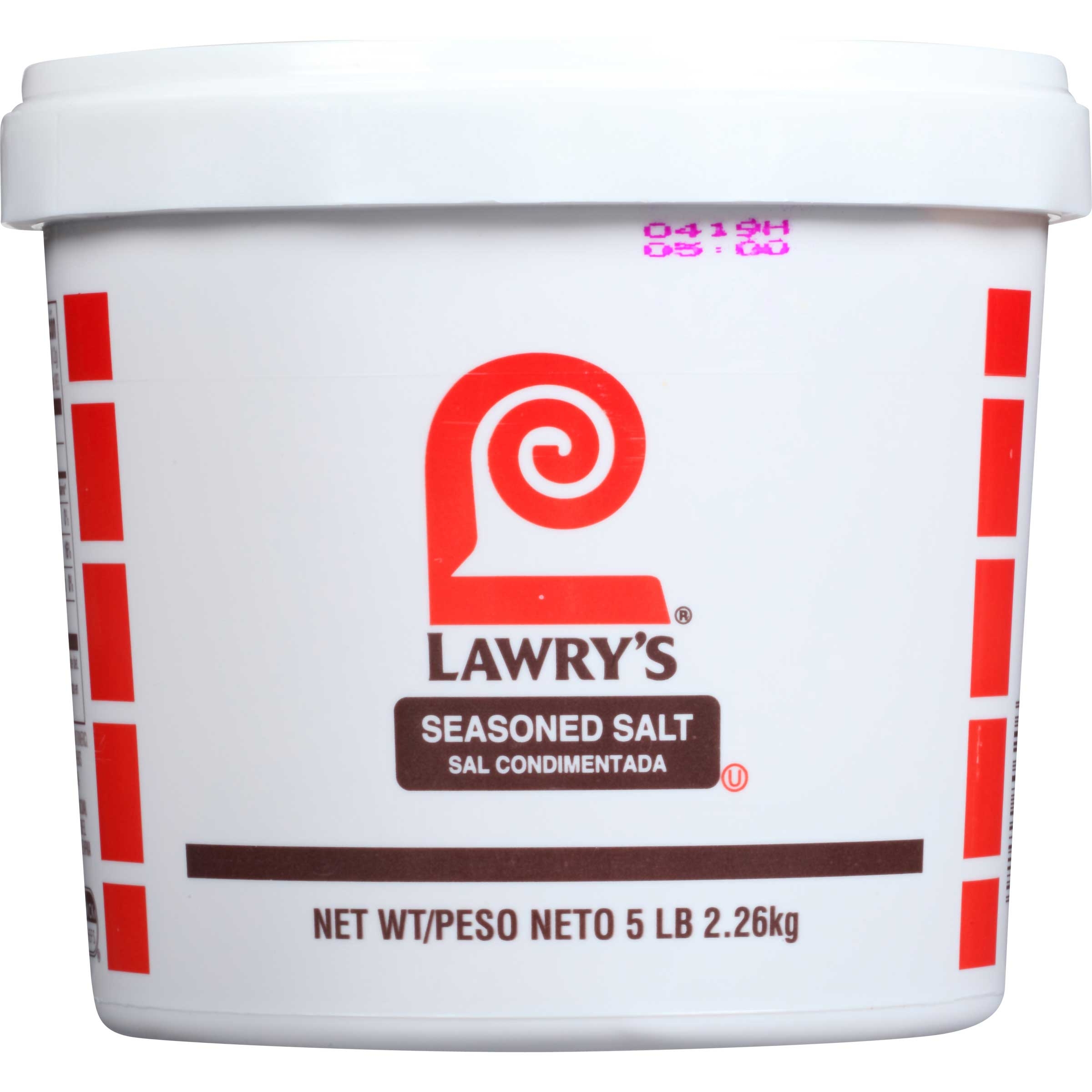 Lawry`s Seasoned Salt, 5 lb. tub -- 2 per case