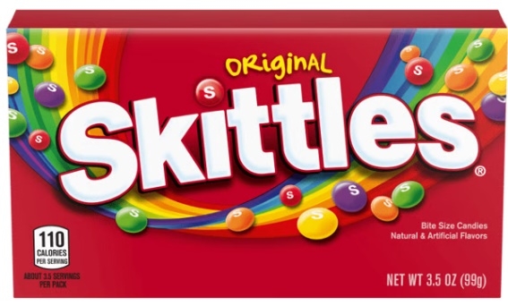 Skittles Original Bite Size Candy - Theater Box, 3.5 Ounce -- 12 per case