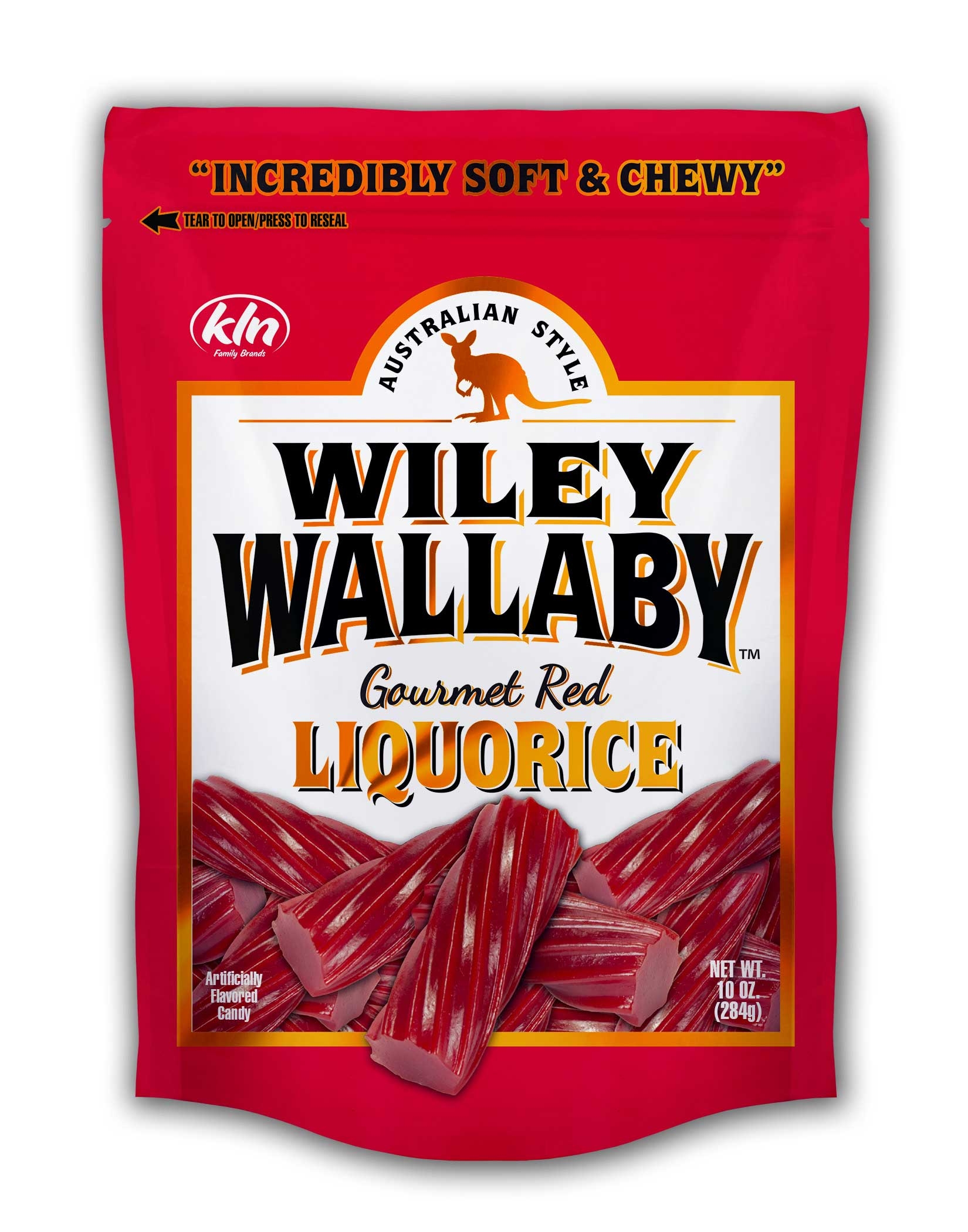 Wiley Wallaby Red Liquorice, 10 Ounce -- 10 per case.