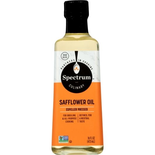 Spectrum High Heat Refined Safflower Oil, 16 Fluid Ounce -- 12 per case