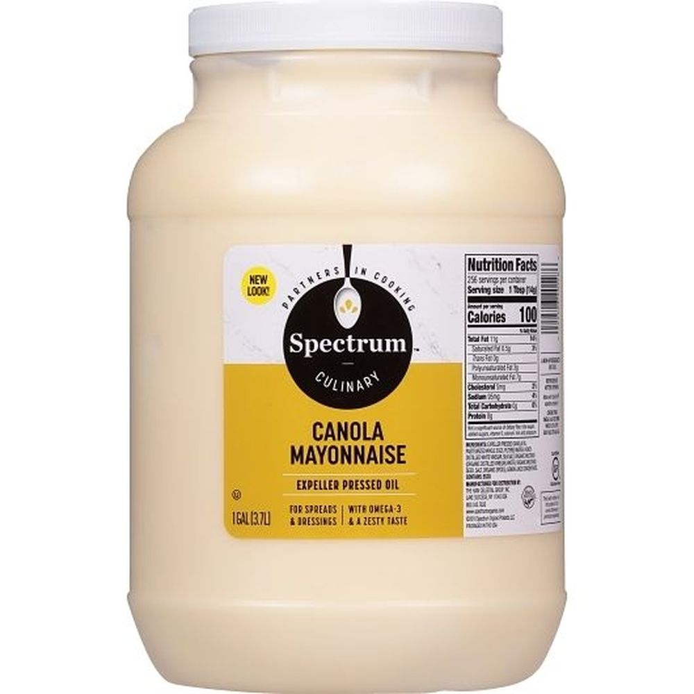 Spectrum Culinary Canola Mayonnaise, 128 Ounce -- 4 per case
