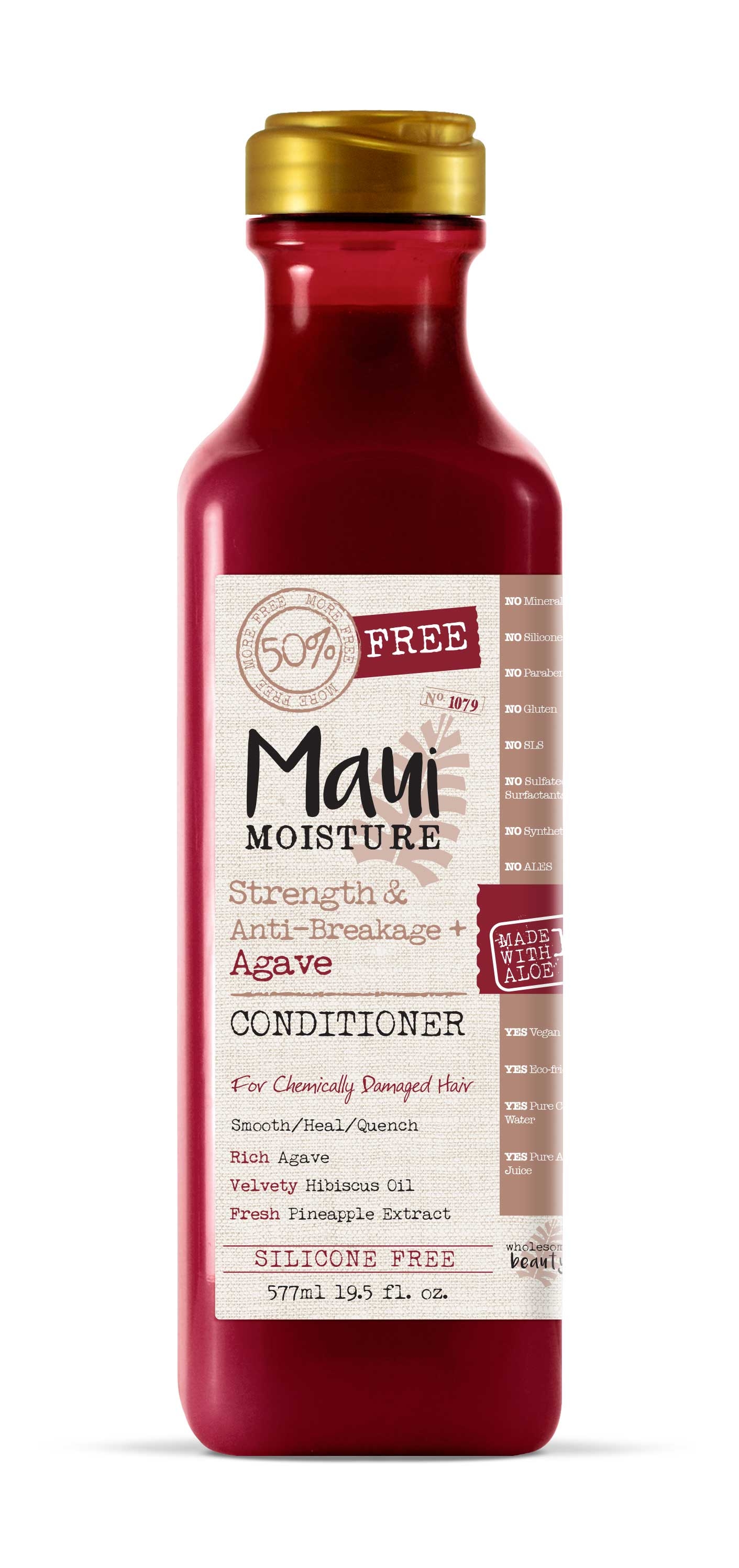Maui Moisture Strength and Anti Breakage Agave Nectar Conditioner, 19.5 Fluid Ounce -- 4 per case.