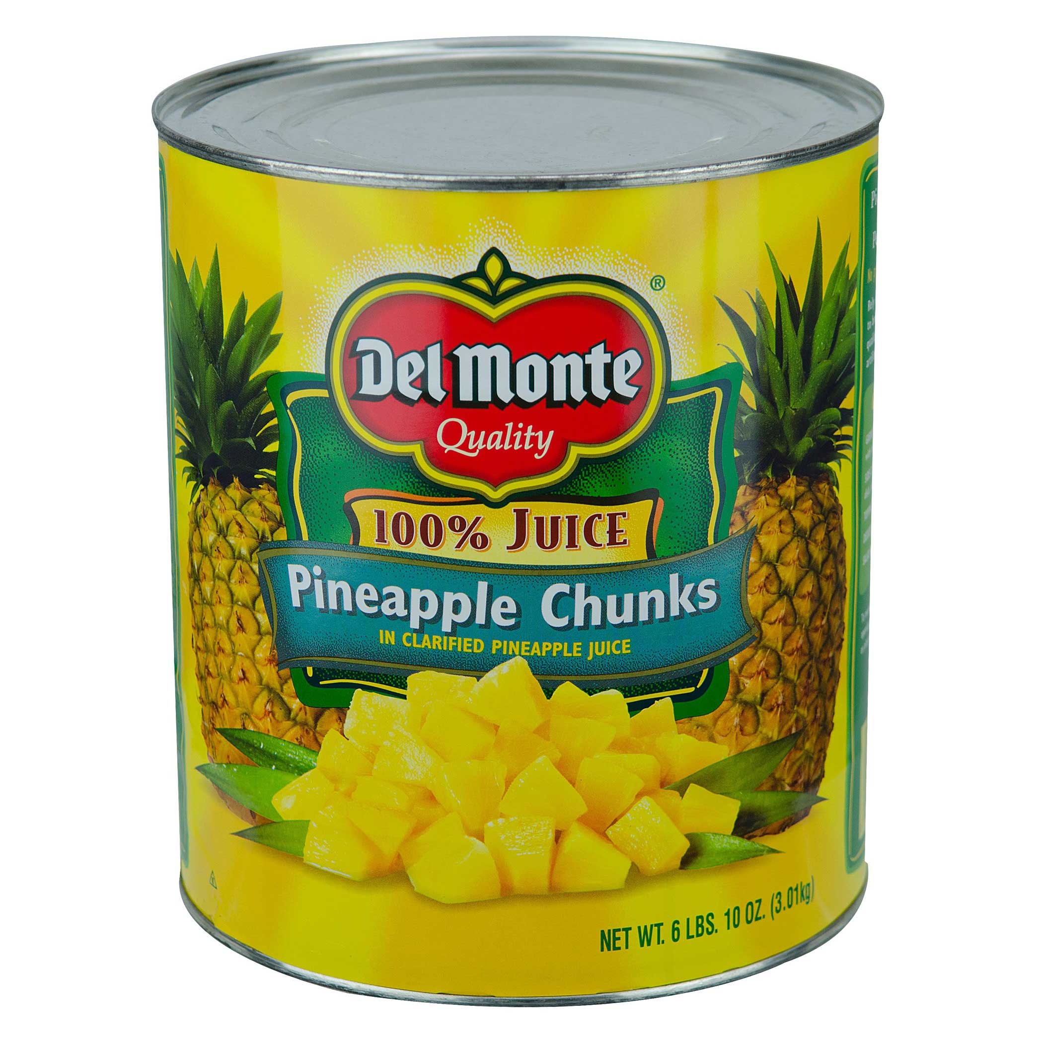 Fruit Delmonte Pineapple Chunks Packed In Juice 6 no.10 Can