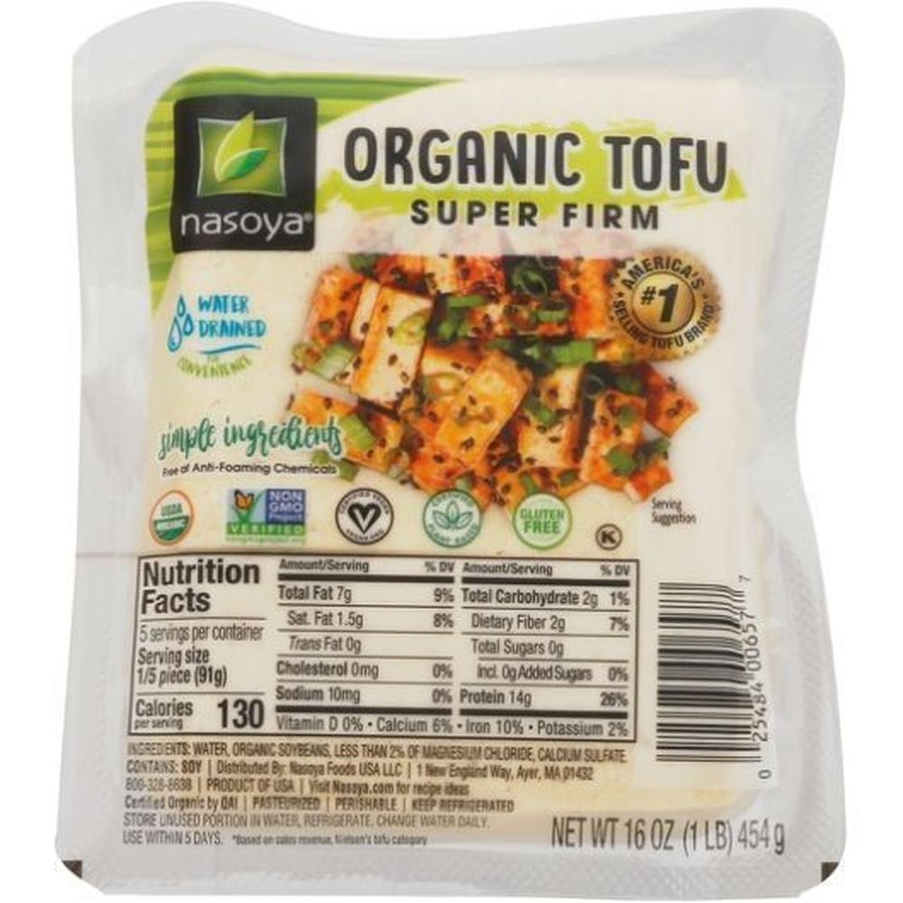 Nasoya Foods Organic Super Firm Tofu, 16 Ounce -- 6 per case