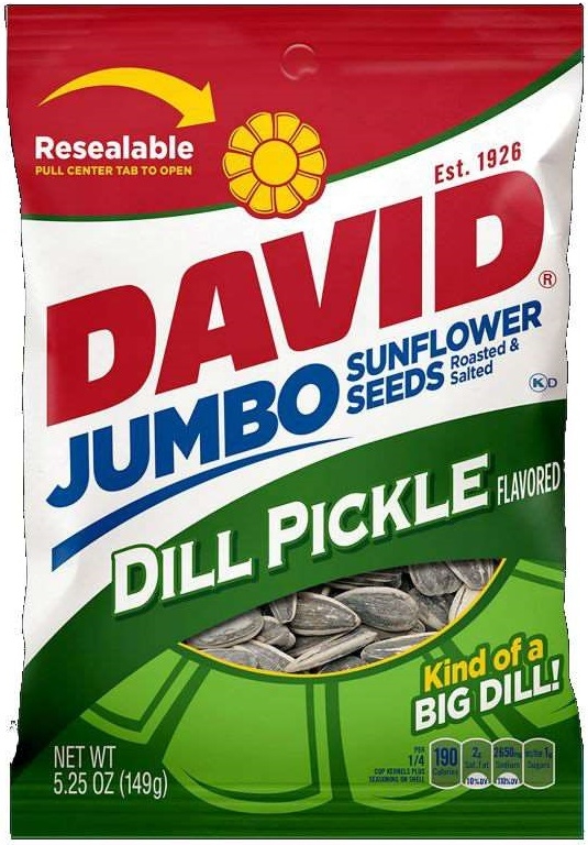 Conagra David Dill Pickle Sunflower Seed, 5.25 Ounce -- 12 per case