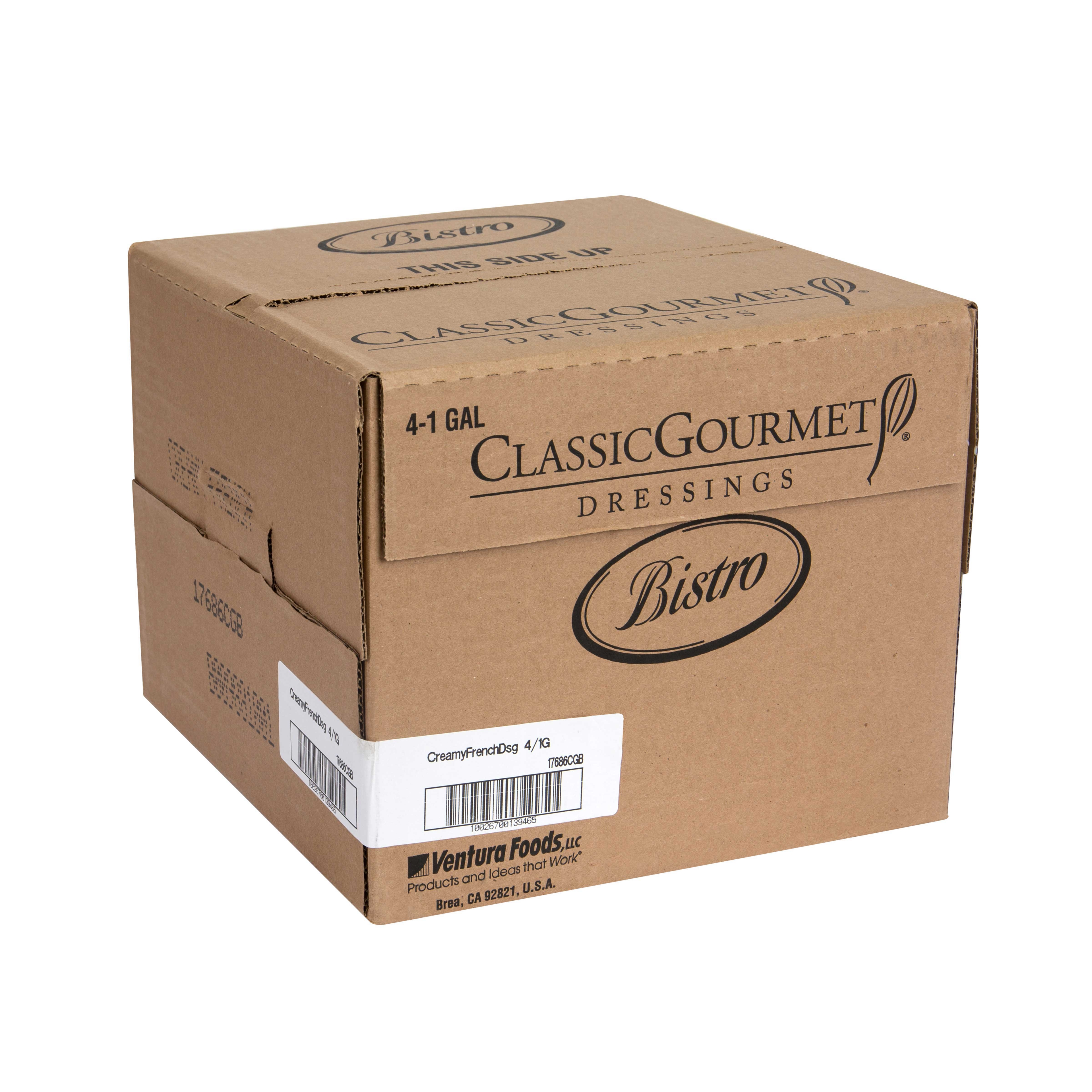 Ventura Foods Classic Gourmet Bistro Creamy French Salad Dressing, 4 Gallon.