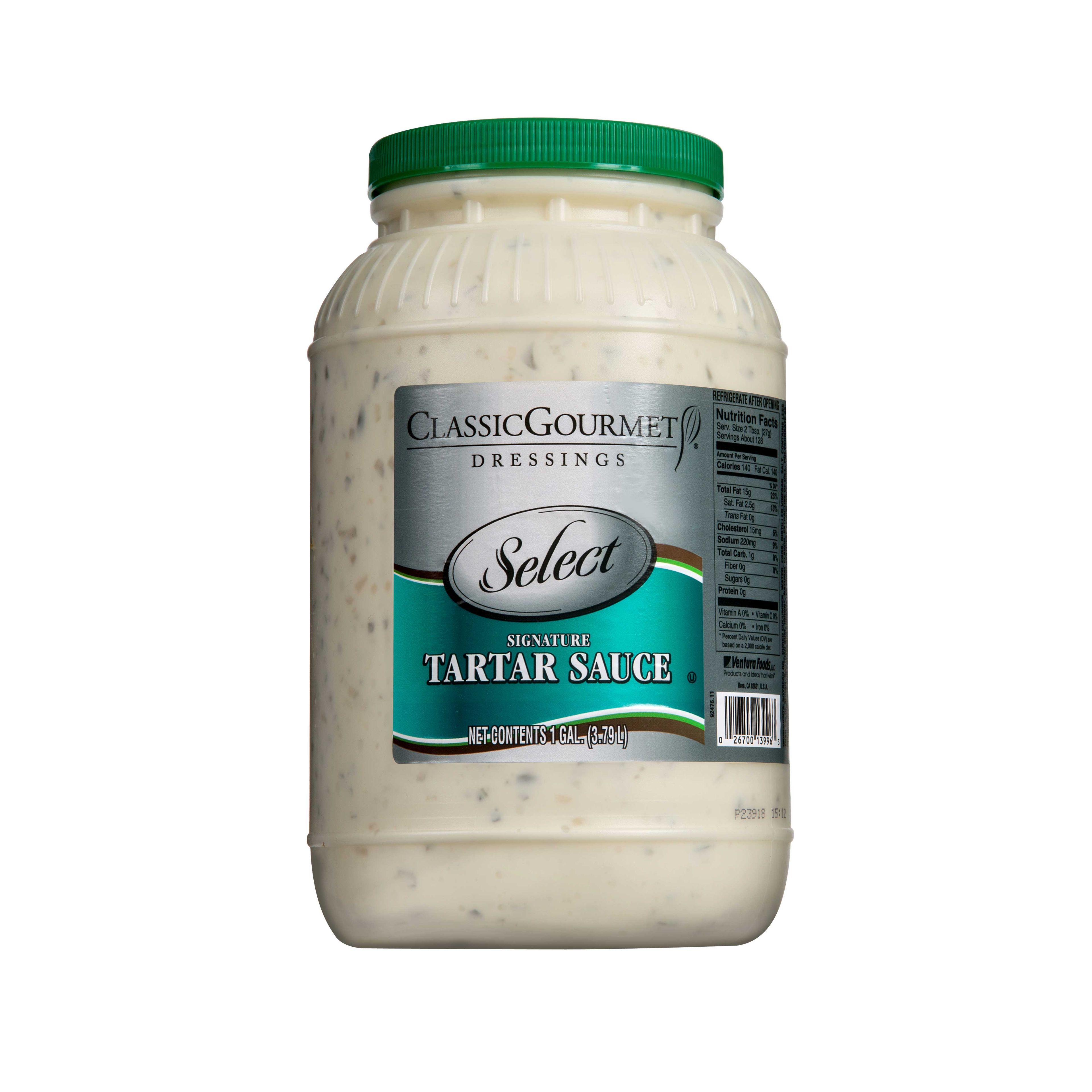 Ventura Foods Classic Gourmet Select Signature Tartar Sauce, 4 Gallon.