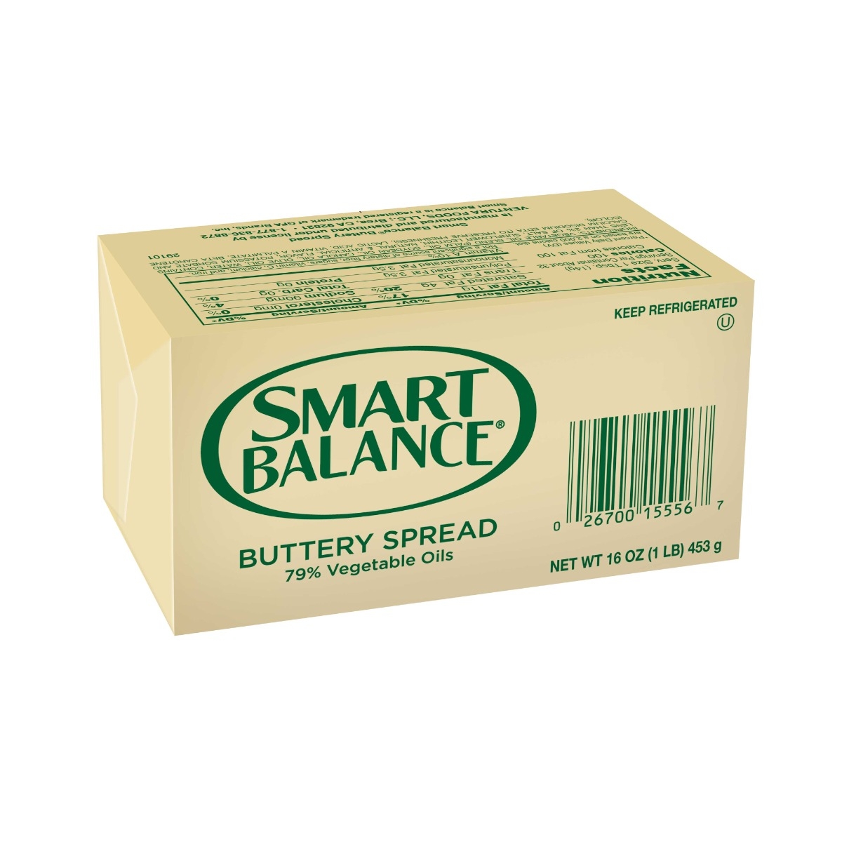 Smart Balance 79 Percent Vegetable Oil Buttery Spread, 1 Pound -- 30 per case.