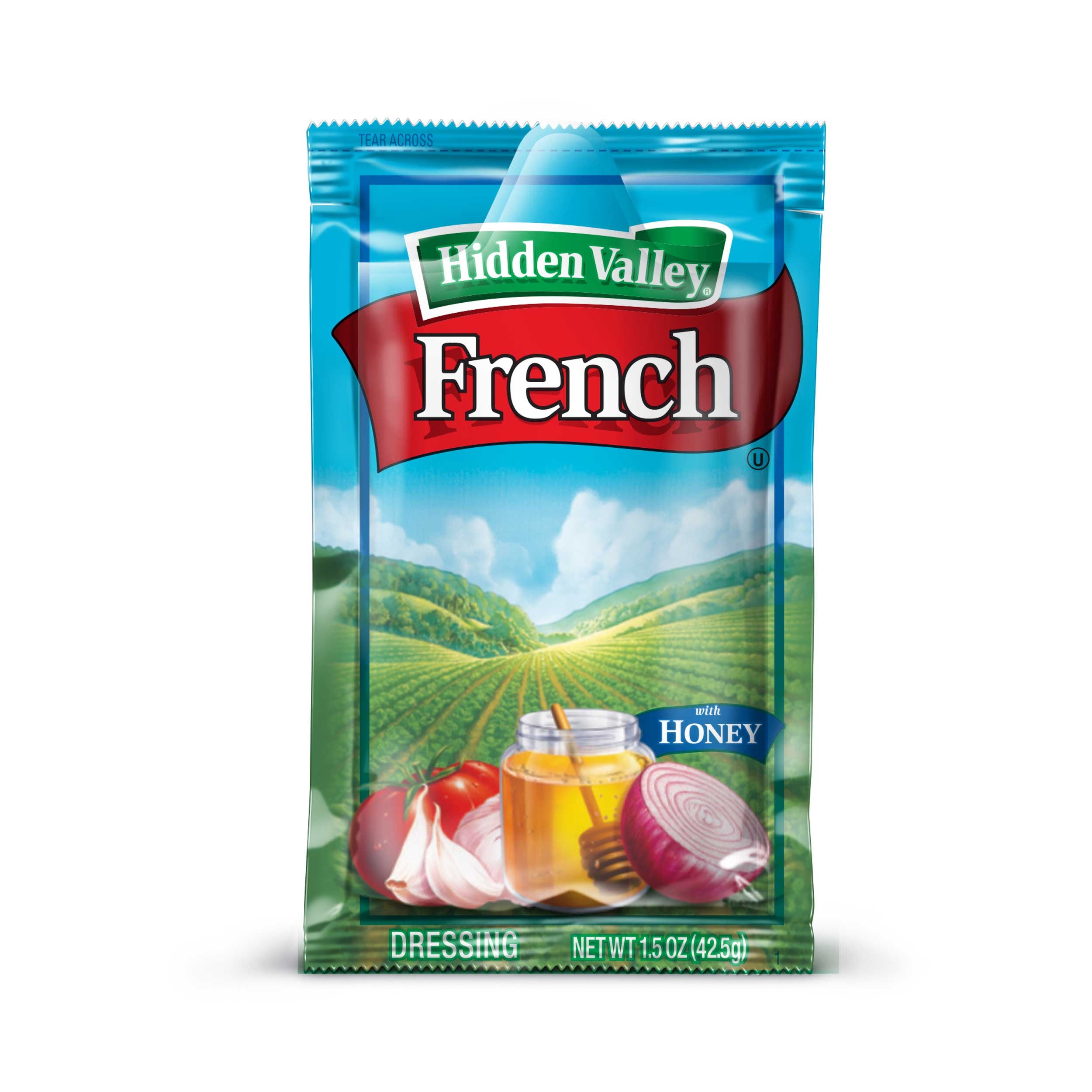 Hidden Valley French Portion Pack Dressing -- 84 Case 1.5 Ounce