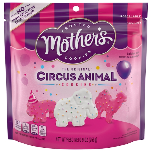 Mothers Circus Animals Cookies, 9 Ounce -- 12 per case