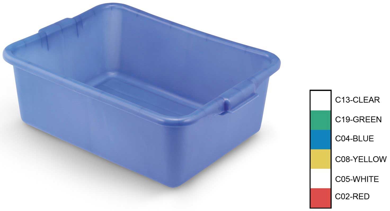Vollrath Traex Color-Mate Clear Deluxe Food Box, 7 inch -- 6 per case