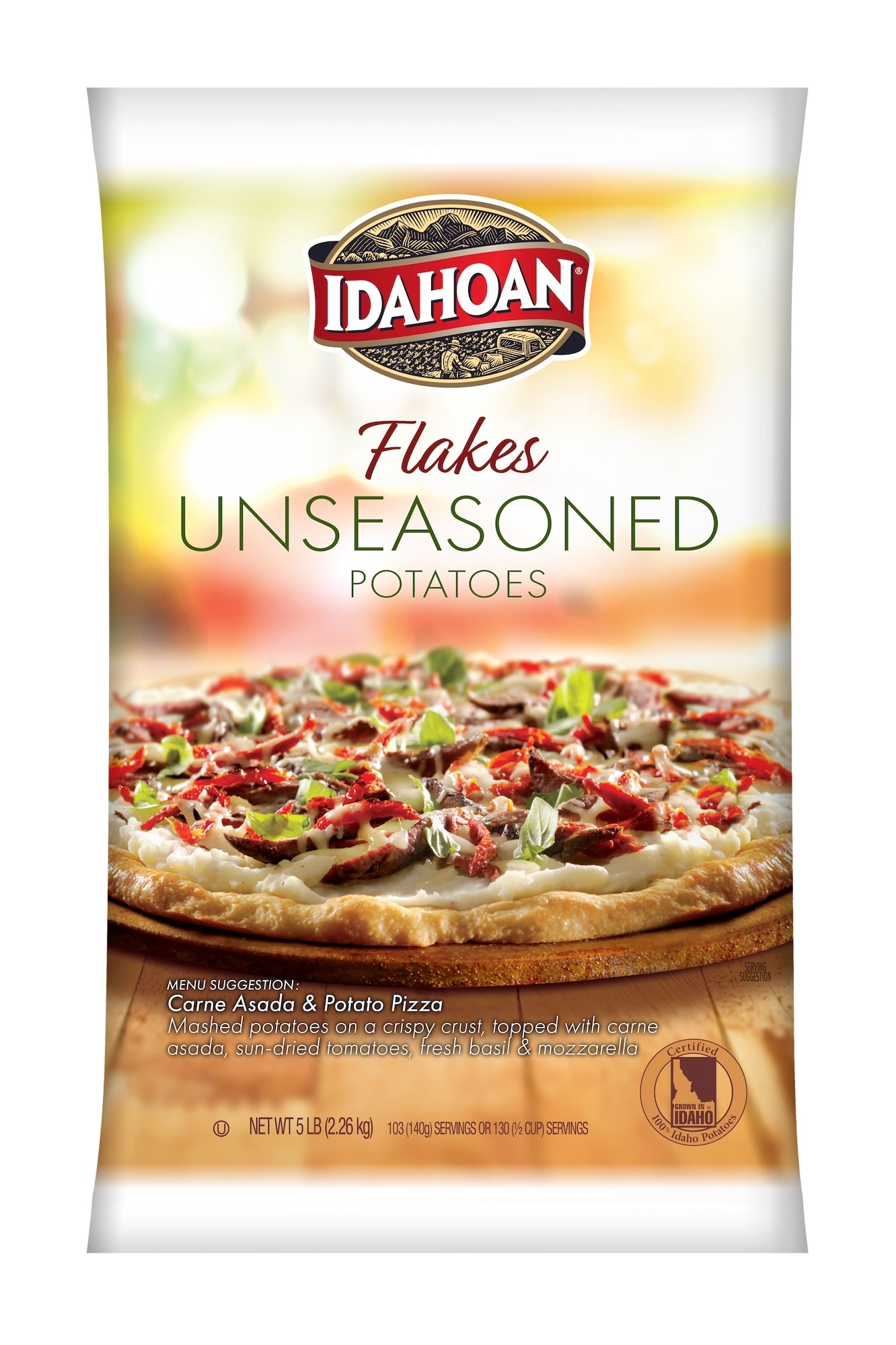 Idahoan Original Mashed Potato Flakes, 5 Pound -- 6 per case.